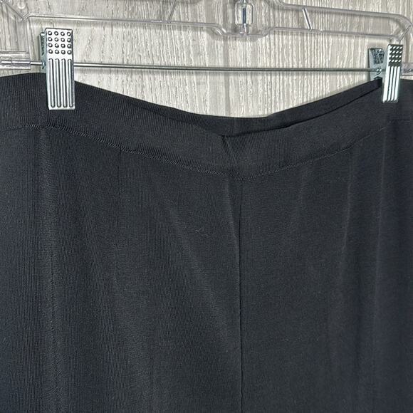 Ming Wang Long Black Dress Pant‎ Elastic Waist Size Medium - Picture 2 of 5